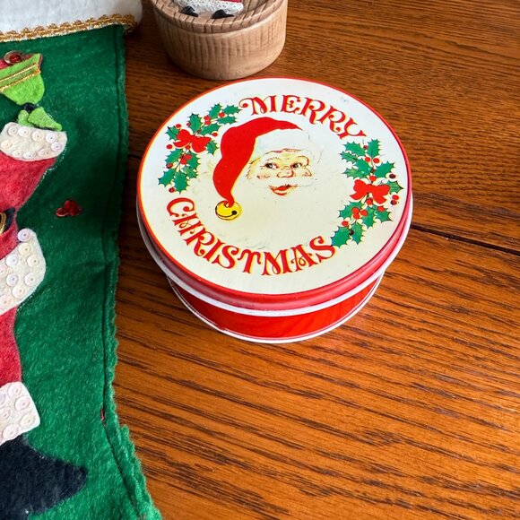 Vintage Santa, Coaster set, Stocking, Porcelain Santa Candle - Picture 13 of 17